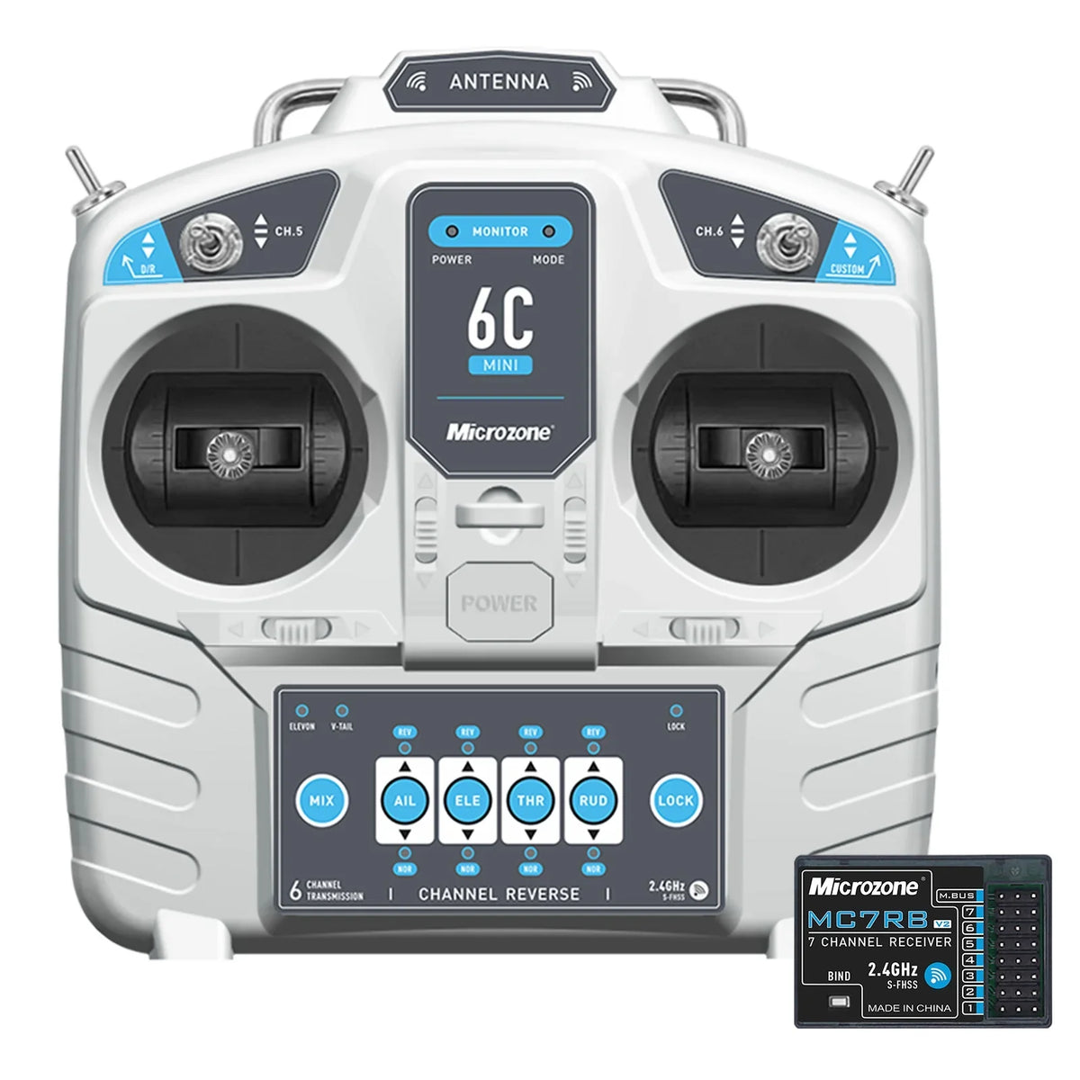 6CH Drone Controller Helicopter Remote RC for Mode Boat Car Airplane Multirotor Microzone 2