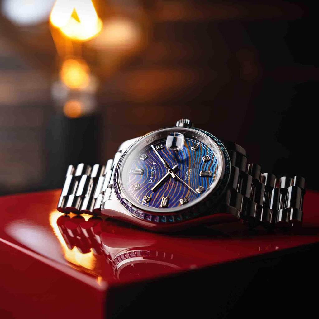 Limited Edition Automatic Damascus Rainbow Duxot Serenata Diver