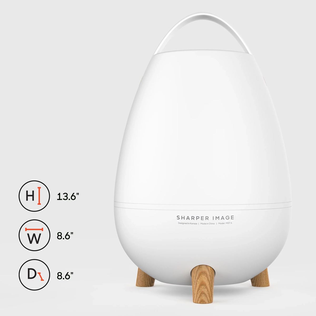 Shutoff, Control Auto (New) Image Ultrasonic Sharper Remote with 6 Mist Humidifier