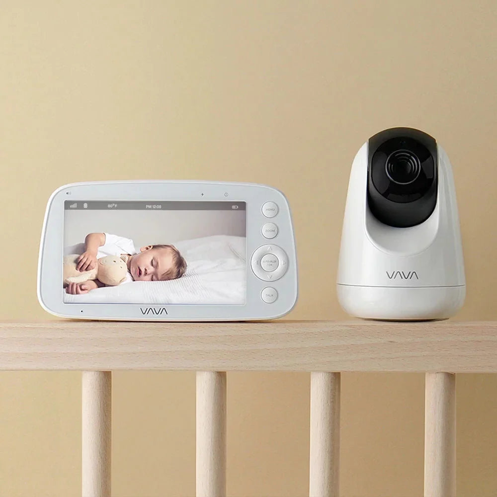 Screen Video Audio, Handheld Vision, VAVA Pink Infrared 2-Way Night and 720P Baby 5" Monitor,