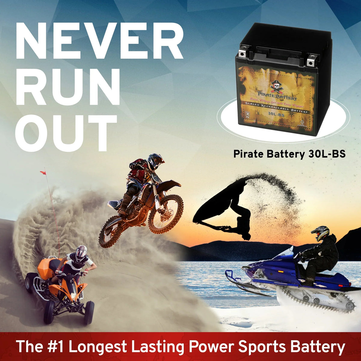 CCA) Volt,30 (30L-BS Battery Pirate (ski-doo) 12 Expedition Ah, Se Battery Snowmobile Brp YTX30L-BS 270 for Year (15-17)