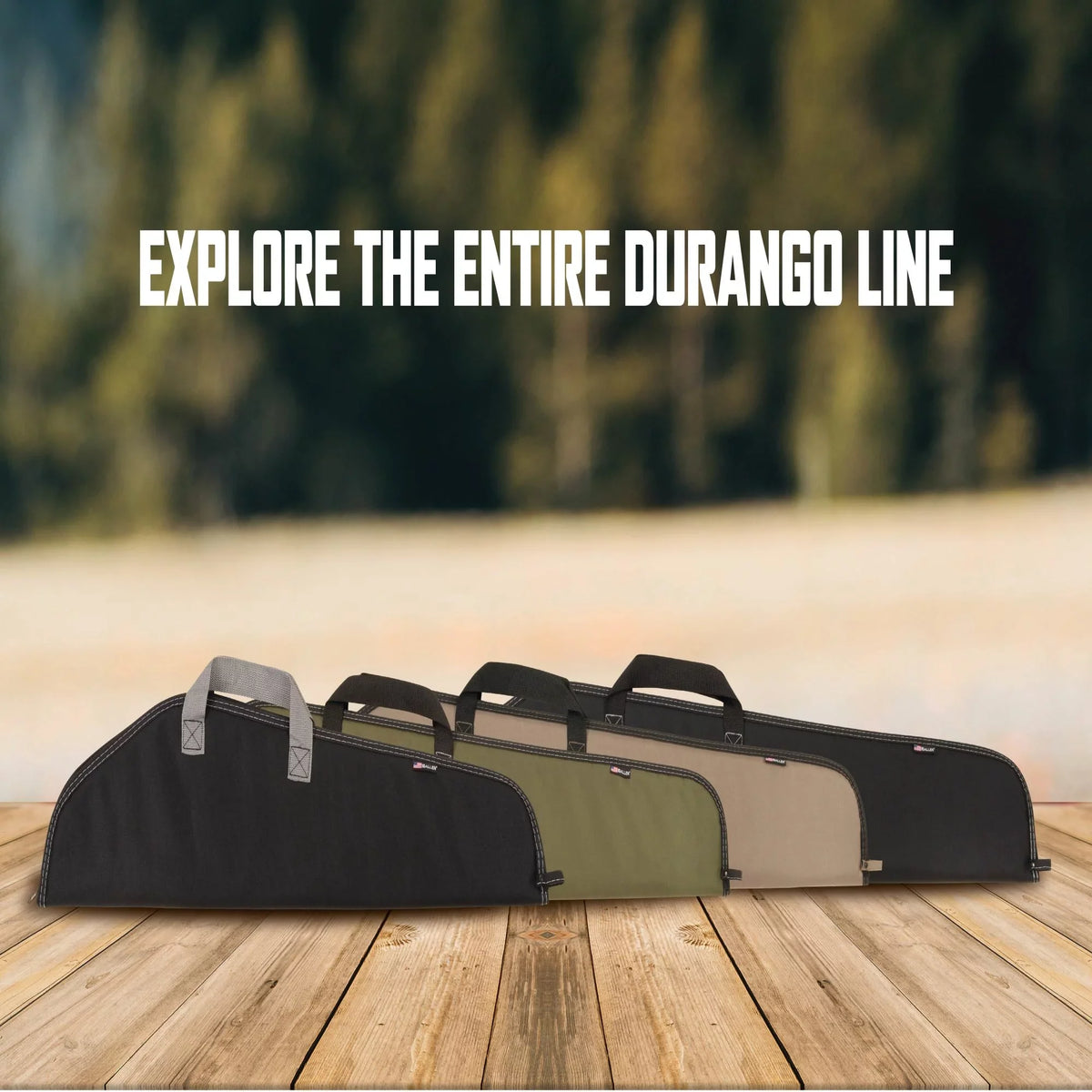 46" Allen Case, Polyester, Rifle Company 602-46 Black, Soft Durango