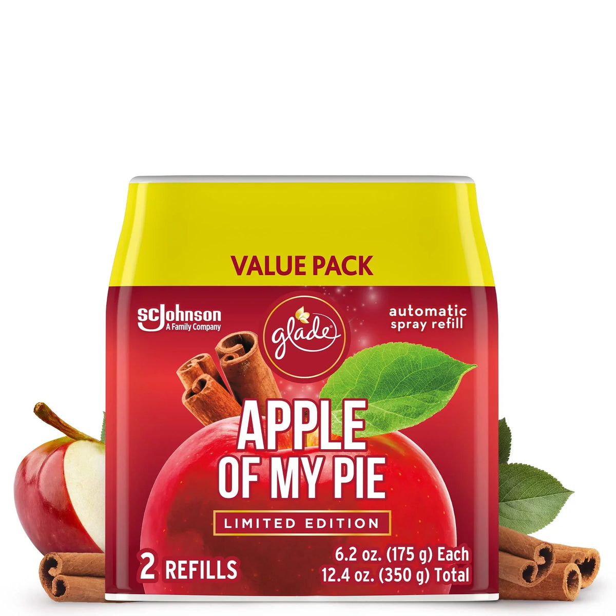 Refill, Pie, Bathroom, Air My Spray Freshener Automatic Glade 2 For Count 6.2 Of And Home Oz,