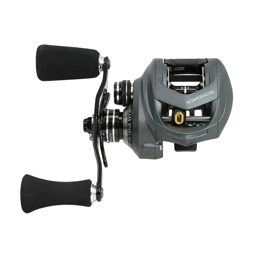 Lowprofile Komodo Okuma Fishing Left Ratio 7.3:1 Handed SS 200-Size Baitcast Reel
