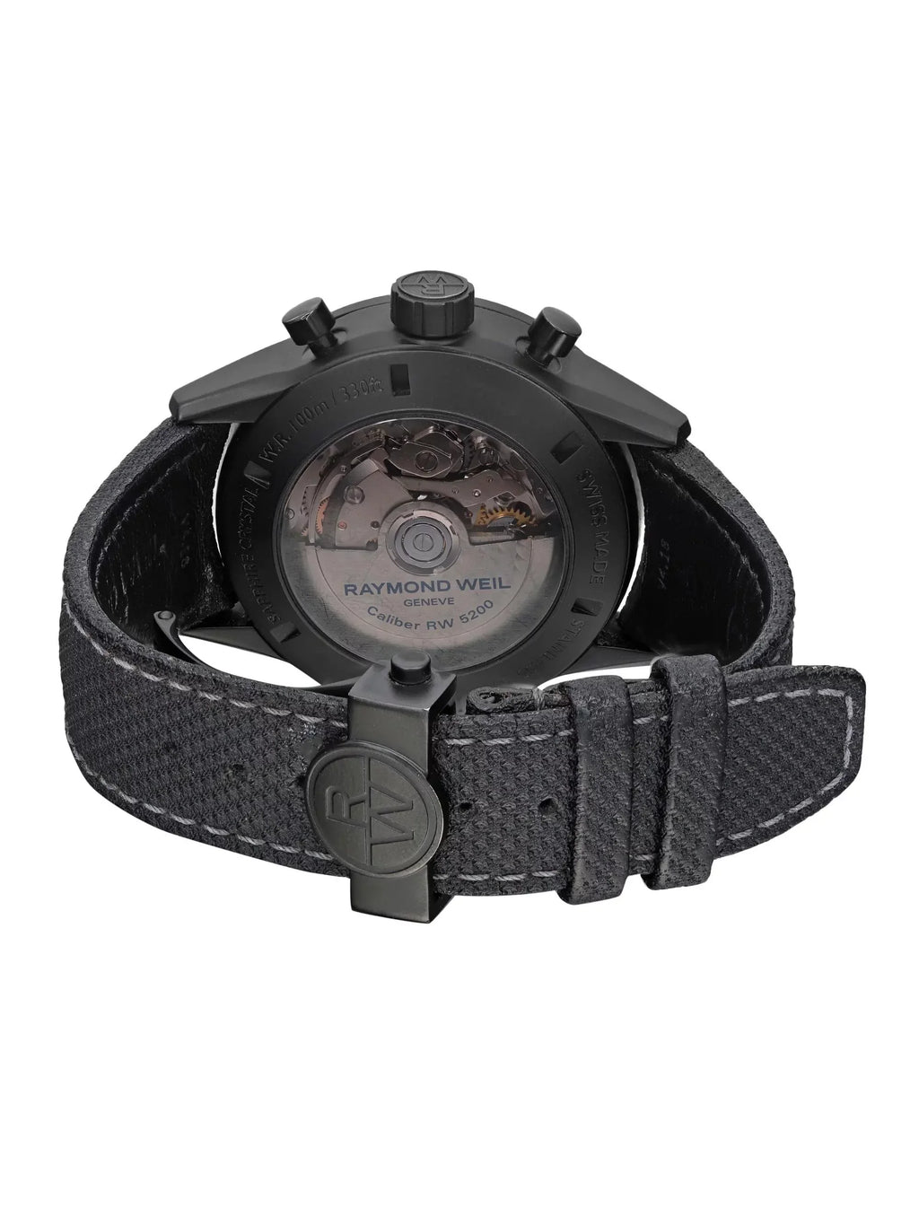 Steel Watch Freelancer Men's Automatic Dial Raymond Black Weil 7730-BK-05207