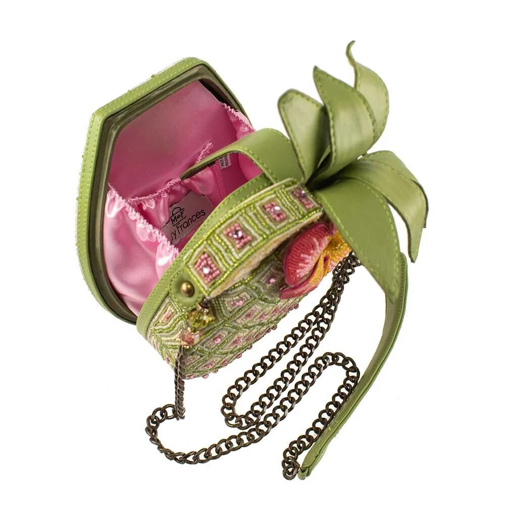 Novelty Bag Frances Pineapple Multi Mary Beaded Island Crossbody Handbag New