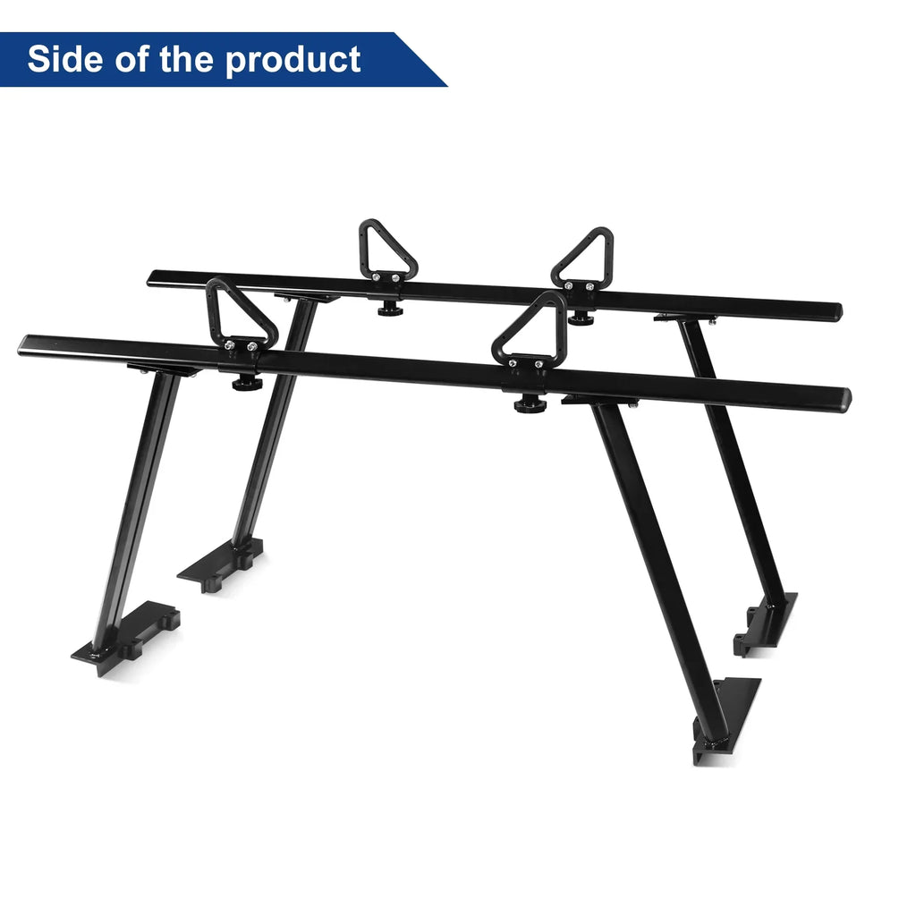 Aluminum Black Ladder Racks, Racks Truck Ladder Surfboard Truck Capacity Bed Kayak Universal (No-Drilling Required) Lumber for 1,000lbs Cargo BoardRoad Pickup