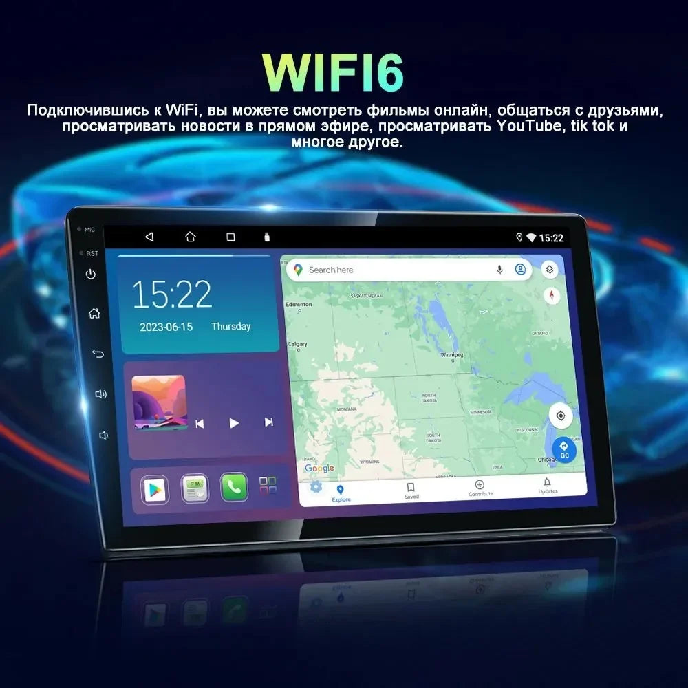 Honda GPS 4-64GB WIFI Stereo CAM Radio CRV Car Android13 1997-2001 Carplay For