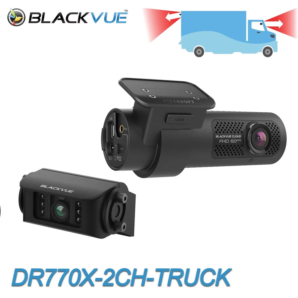 60FPS 128GB GPS Exterior Cam & DR770X-2CH-TRUCK Front BlackVue + Cloud-Ready Dash WiFi With | Waterproof 1080p Card