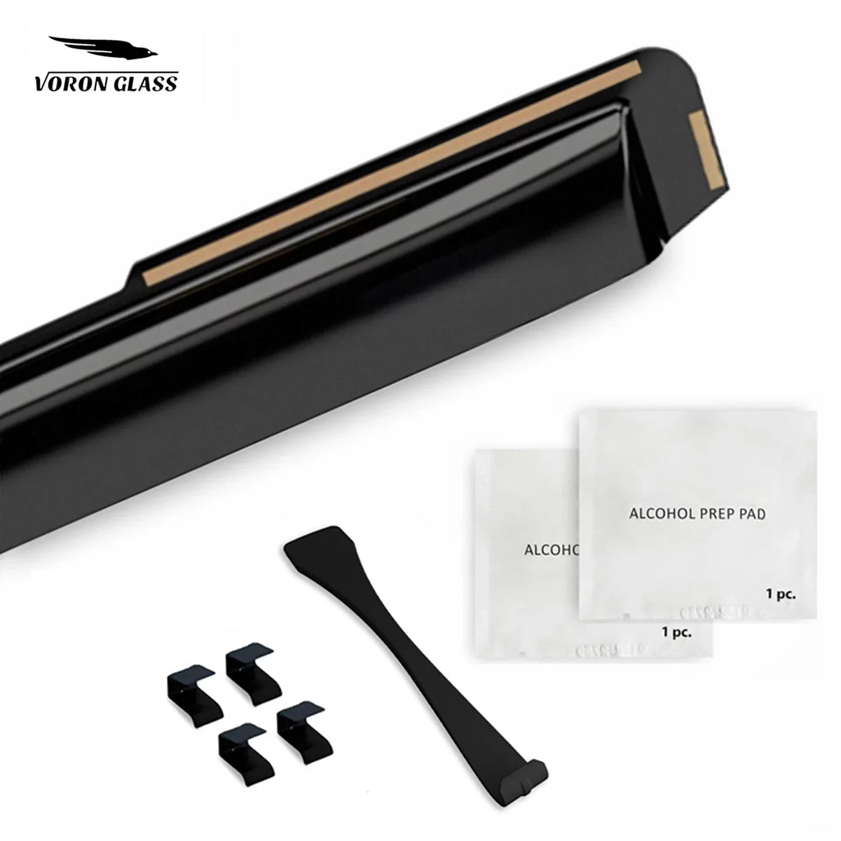 Voron Vent Deflectors, 4 Glass Rain Kia - Visors, Pieces Extra Guards Durable in-Channel Window Seltos 2021-2024, 200551 for Window