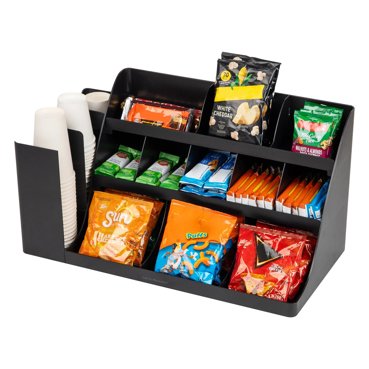 Black Bar, Organizer, Stirrers, Kitchen, Reader Coffee Cup Condiment Mind Station, Countertop and