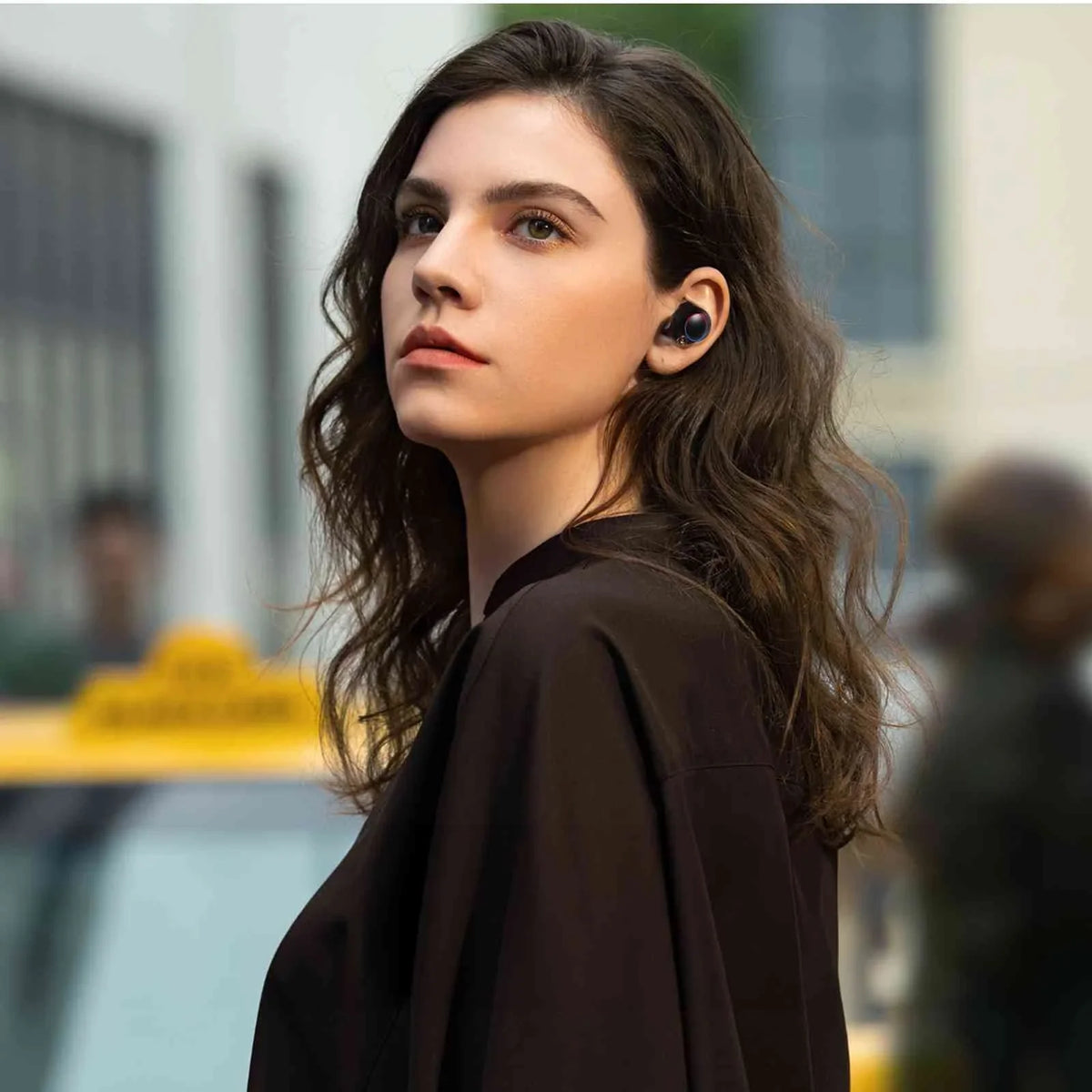 Bass with Resistance, IPX5 Wireless Bluetooth + Charging Connection, Water True Black, Case, Tab Lenovo 5.2 Dual Connect, Bluetooth Earbuds UrbanX Boost Compatible Smart Yoga Balanced,