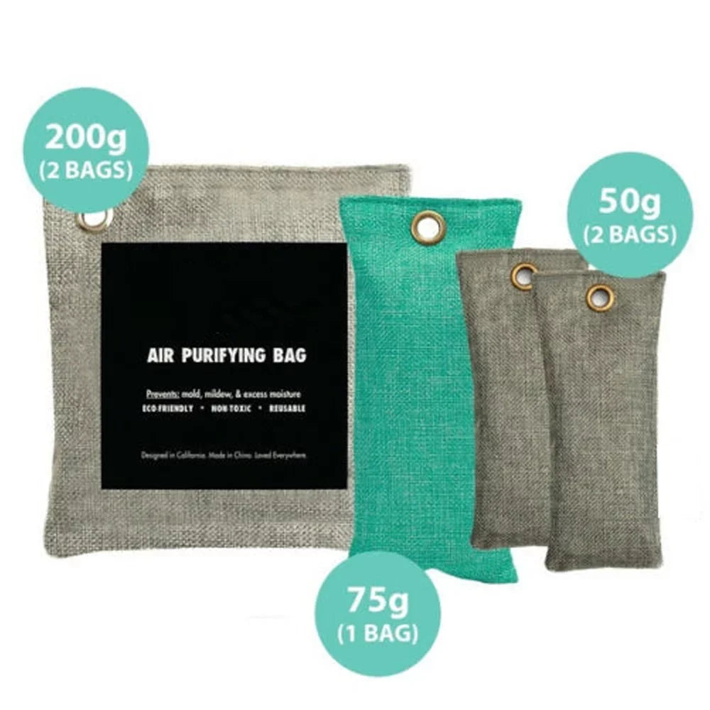 Charcoal 20pcs Purifying Odor Absorber Bamboo Bag Activated Charcoal Bags Air