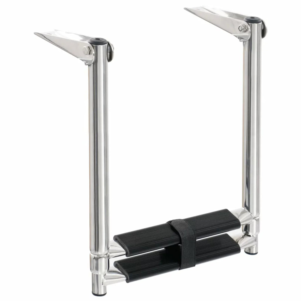 Stainless 2-step Carevas Folding Boarding Steel Ladder