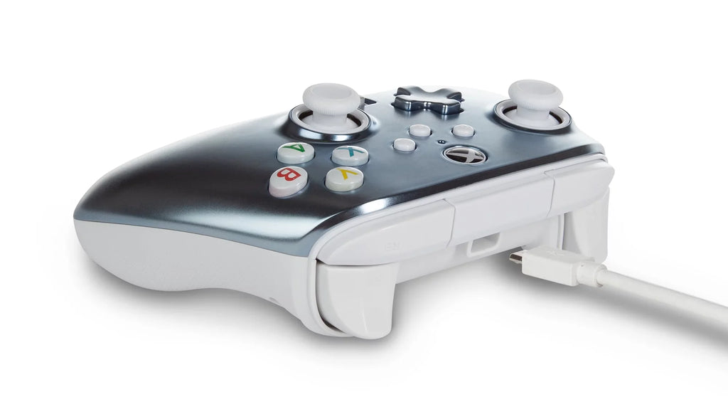 Controller Enhanced PowerA Wired for Xbox Metallic Series Ice X|S -