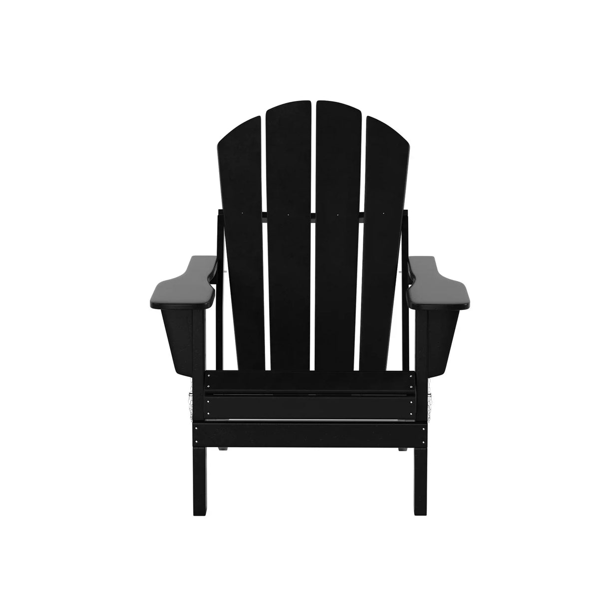Classic Outdoor (Set Chairs EXTRA Poly Black 4), Patio Adirondack Folding PLATINUM of