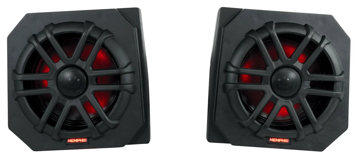 Polaris 2013-17 Tower Pods+LED Ranger For RNGR65FE 2) Memphis Speakers+Amp XP900