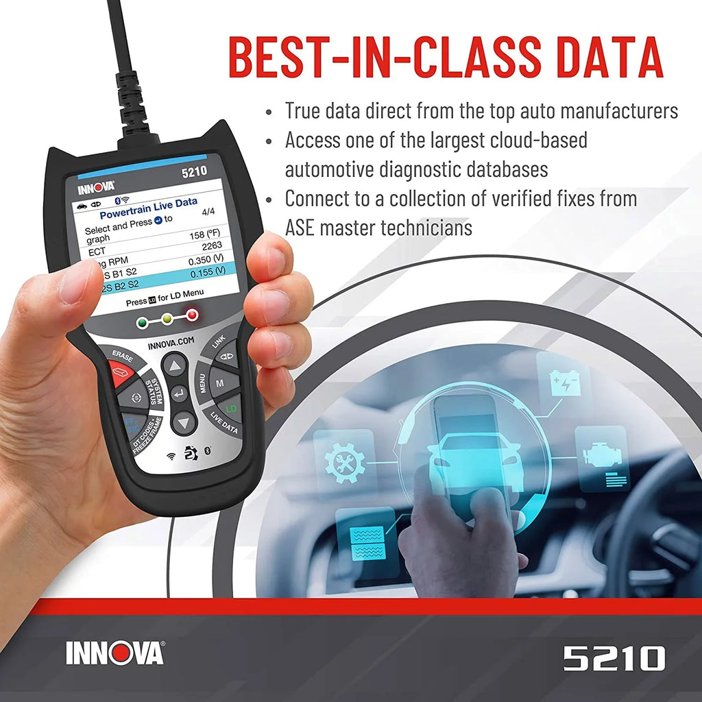 INNOVA 5210 Diagnostic Advisor Reader Code Bluetooth Automotive Tool CarScan