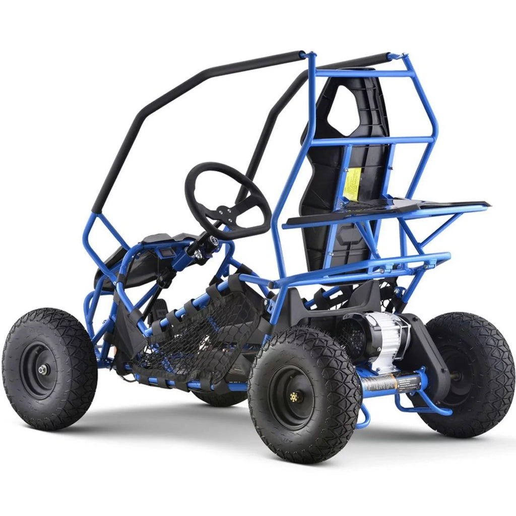 Go 1000w Kart Electric MotoTec Maverick Blue 36v