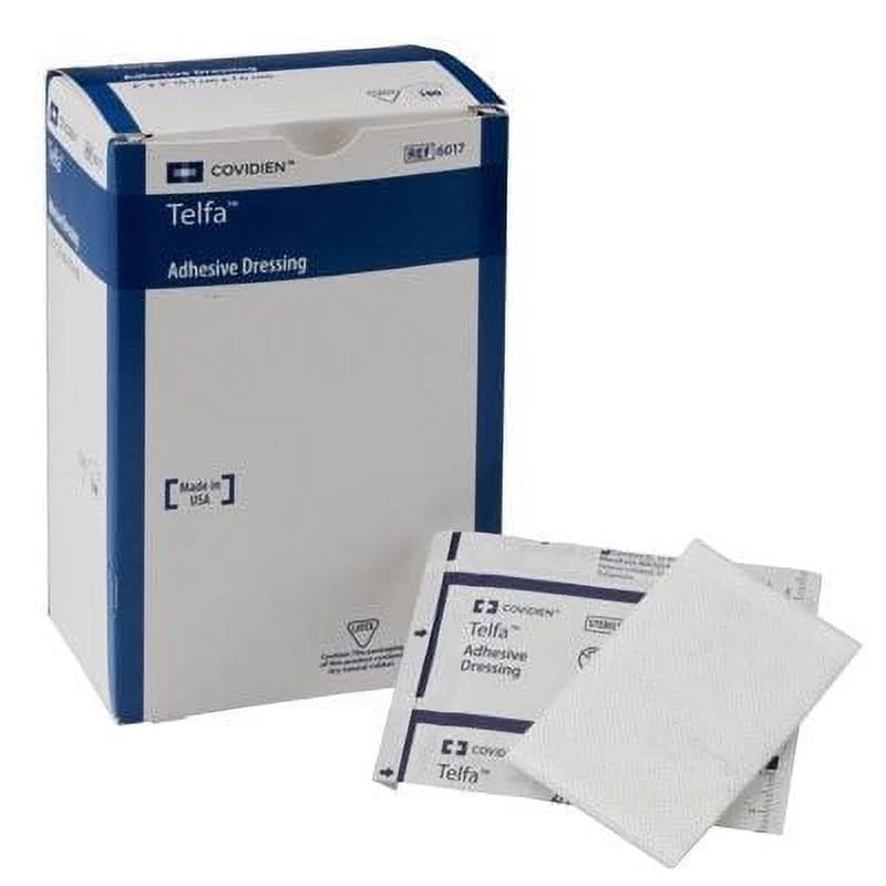 4 Adhesive Dressing x Ouchless Count'' ''3 Telfa 100 ,