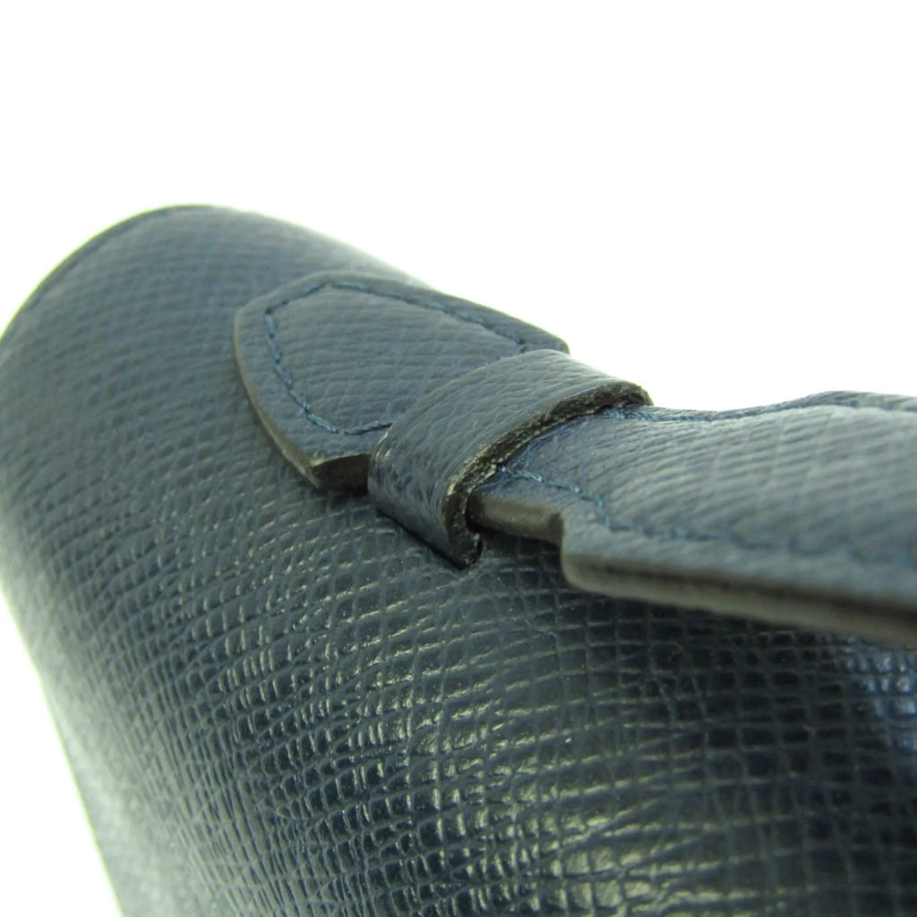 Navy Taiga (Good) Taiga XL Blue Pre-Owned Men's Wallet Leather Zippy M64019 (bi-fold) Long