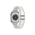 Metal & for 42/44/45mm Watch Gadgets (WX149-SLWT45) Wristband Silver/White Resin Worryfree