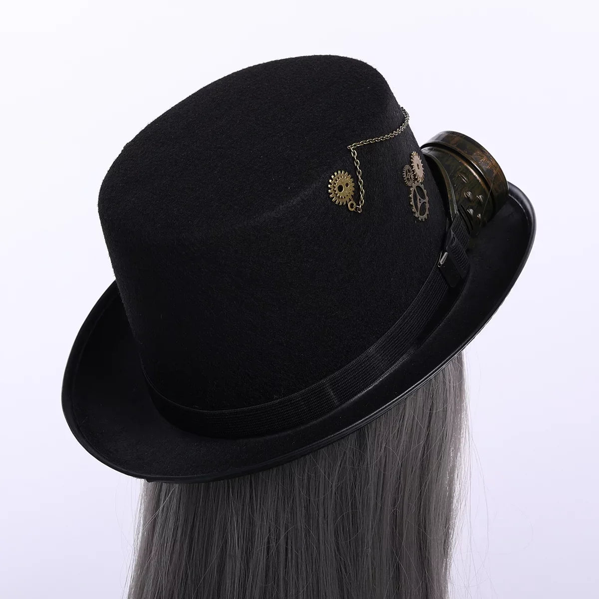 Unisex Hallo Gothic Hat with GRACEART Hats Top Steampunk Goggle Punk
