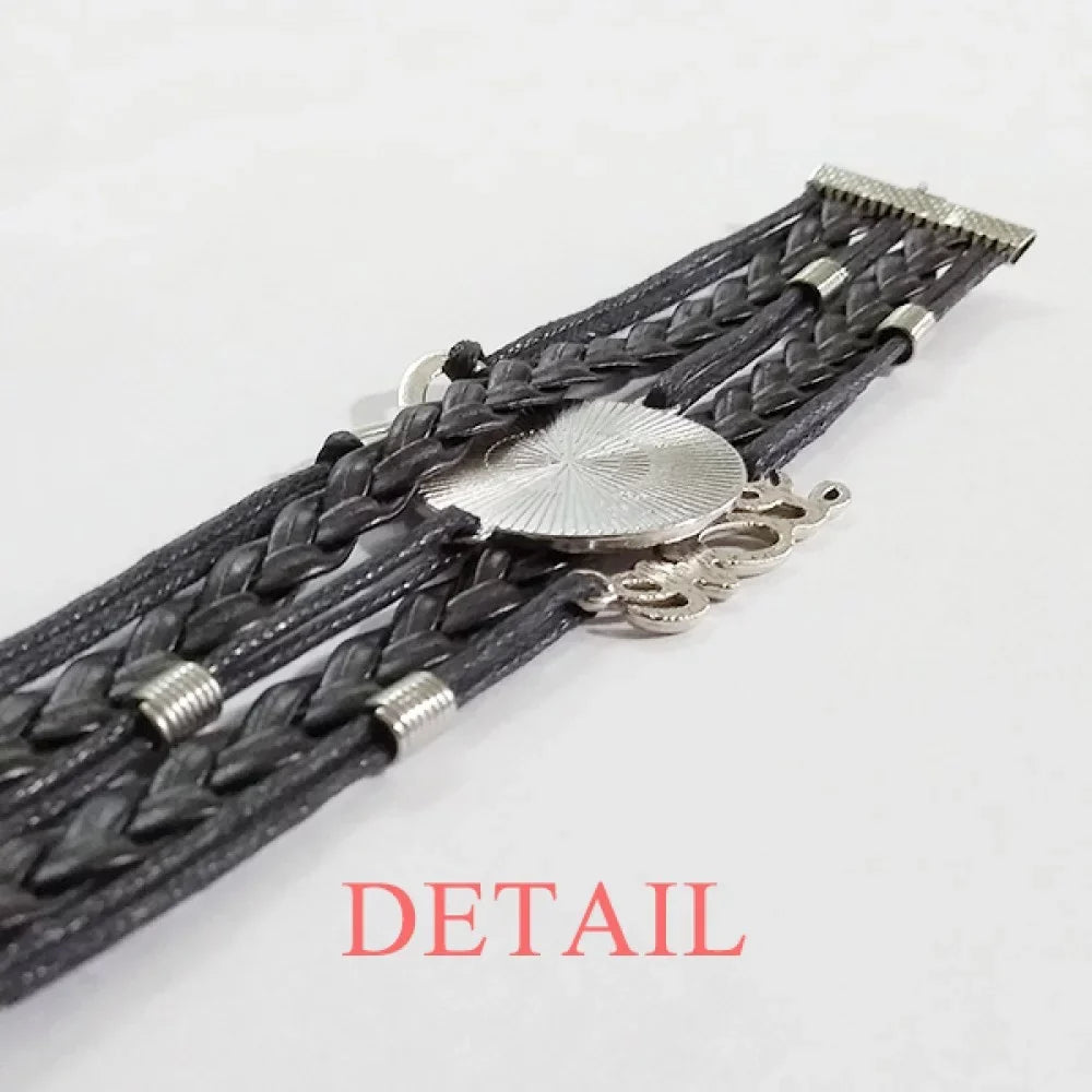 Accessory Leather Transgender LGBT Support Wristband Twisted Love Rope Trans wristband Knitting Man