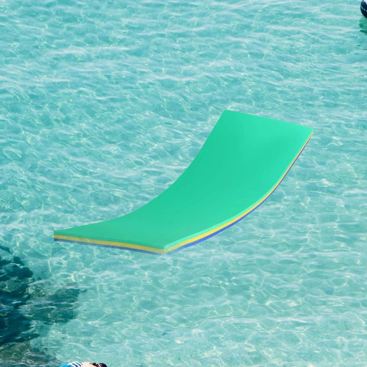 Pool for Resistant Mat Relaxing Raft Yellow Tear 3 GARENDE Layer Water Floats