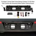Parking System, Tomshoo Frame Sensor European Plate Car Camera, View Camera, 12 License LED Reversing Rear Backup