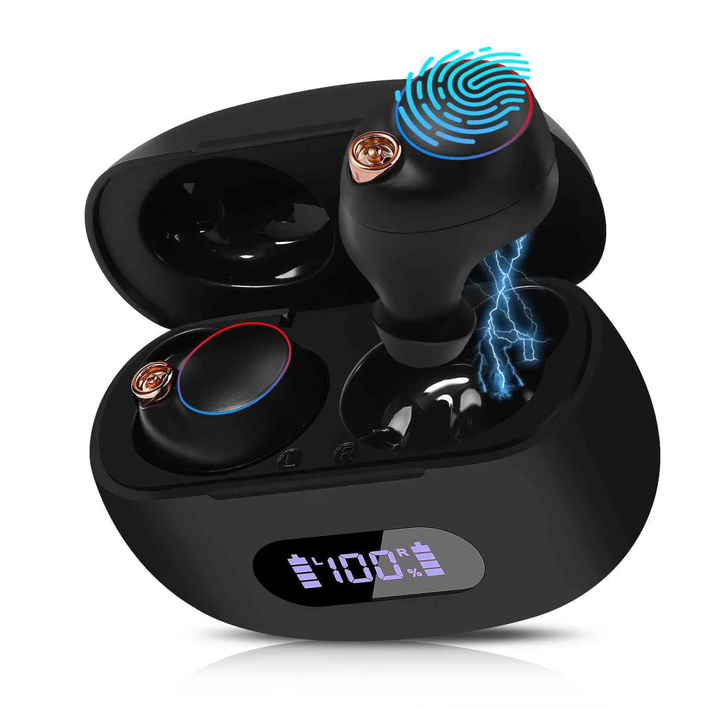 Tab Balanced, Compatible Earbuds M10 5.2 Case, Connection, IPX5 Charging Resistance, Boost Wireless Water Lenovo + Bluetooth Connect, with Black, UrbanX Dual Bass Bluetooth True