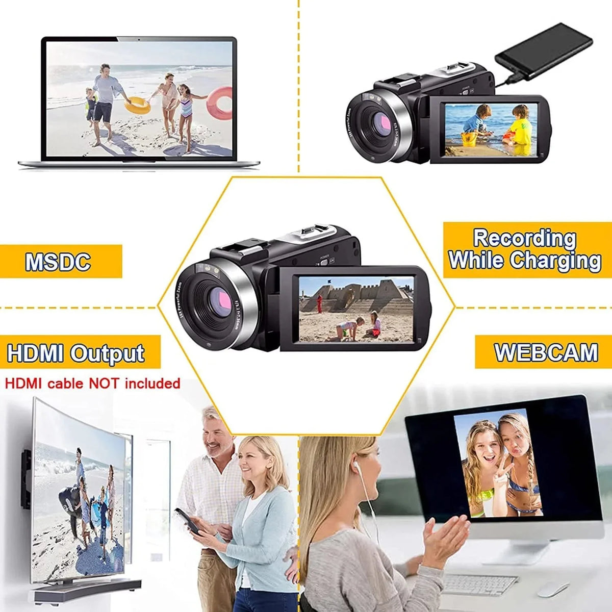 Night Recorder Camcorders 24.0 Control Zoom Screen Camcorder Inch Full Vision Camera 1080P with Remote 30FPS 3.0 IR 2 Camera 16X MP IPS Camera Video Batteries Vlogging HD