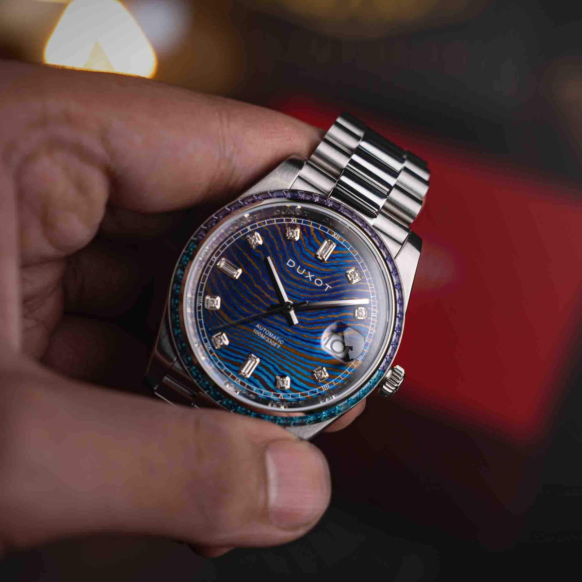 Limited Edition Automatic Damascus Rainbow Duxot Serenata Diver