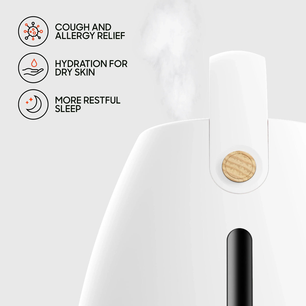 Shutoff, Control Auto (New) Image Ultrasonic Sharper Remote with 6 Mist Humidifier