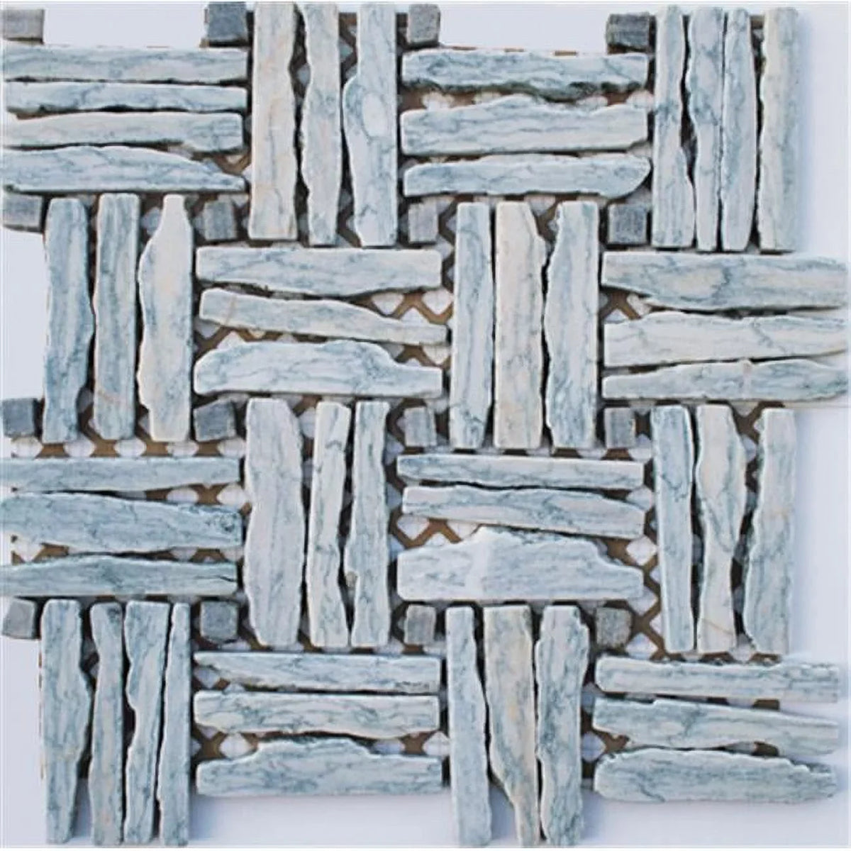 Wave Blue Basket Light Mixed Stone Natural Landscape Gray