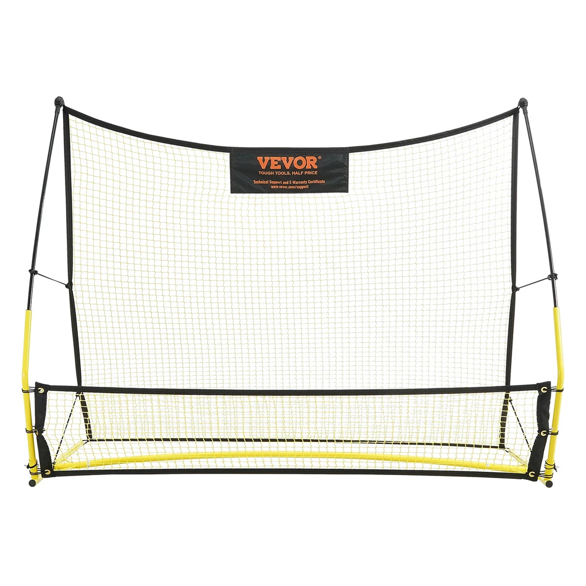Portable BENTISM Net Bag Rebounder Trainer 2-IN-1 Portable 71"x40" Soccer Soccer