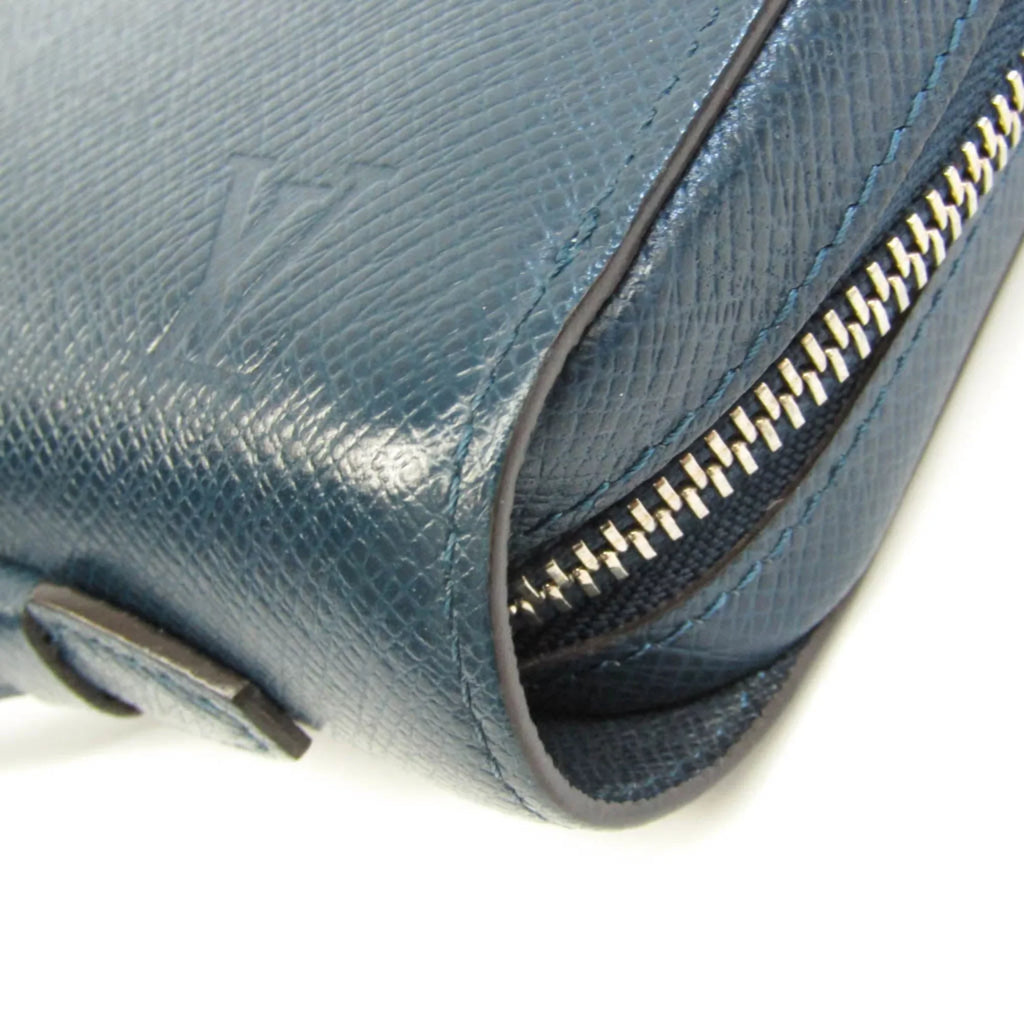 Navy Taiga (Good) Taiga XL Blue Pre-Owned Men's Wallet Leather Zippy M64019 (bi-fold) Long