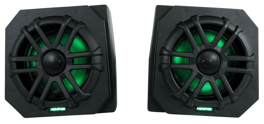 Polaris 2013-17 Tower Pods+LED Ranger For RNGR65FE 2) Memphis Speakers+Amp XP900