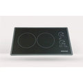 two Q black touch Cortez with .5 control inch Trimline Lite-Touch 240V Cooktop, UL 6 2-burner -