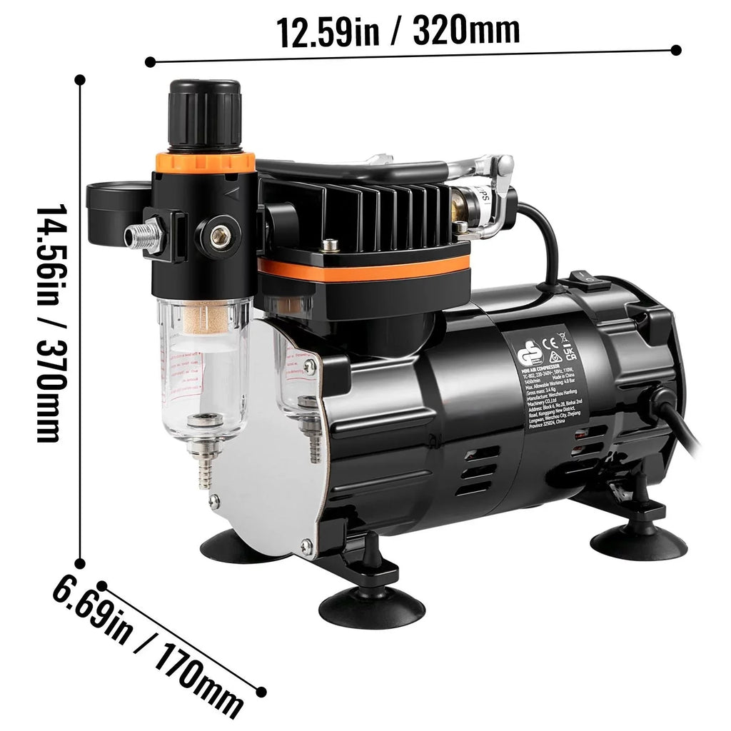 Kit System Nail with BENTISM Gravity Cookie Compressor, Art Airbrush Multi-purpose with Professional Feed Airbrushing Airbrush Tatto Dual-action Kit, Set Airbrushes,