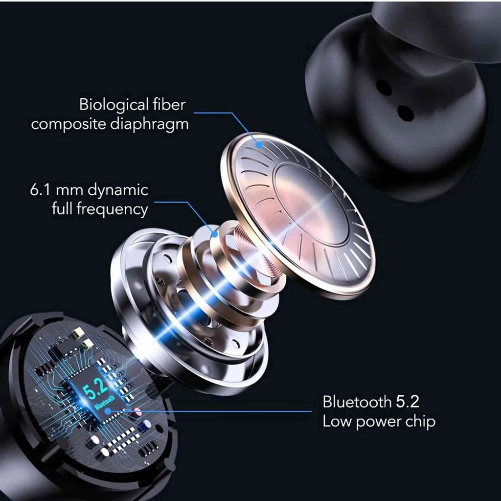 Bass with Resistance, IPX5 Wireless Bluetooth + Charging Connection, Water True Black, Case, Tab Lenovo 5.2 Dual Connect, Bluetooth Earbuds UrbanX Boost Compatible Smart Yoga Balanced,