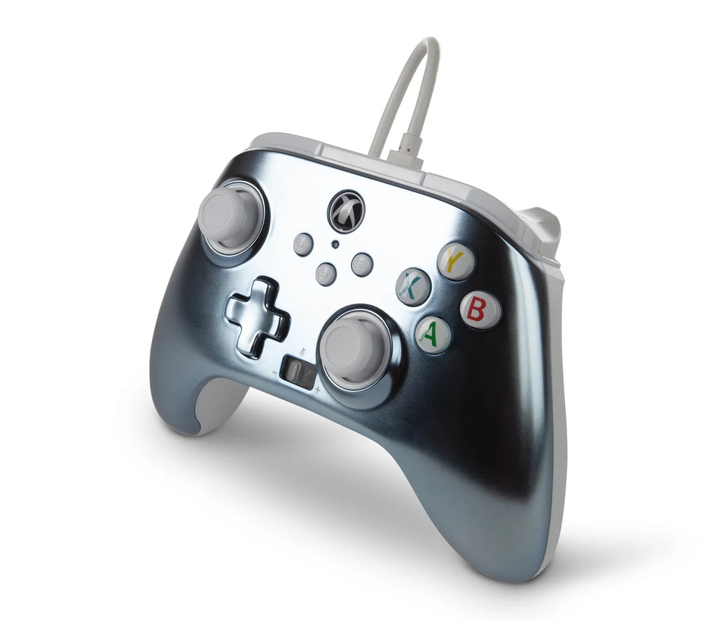 Controller Enhanced PowerA Wired for Xbox Metallic Series Ice X|S -