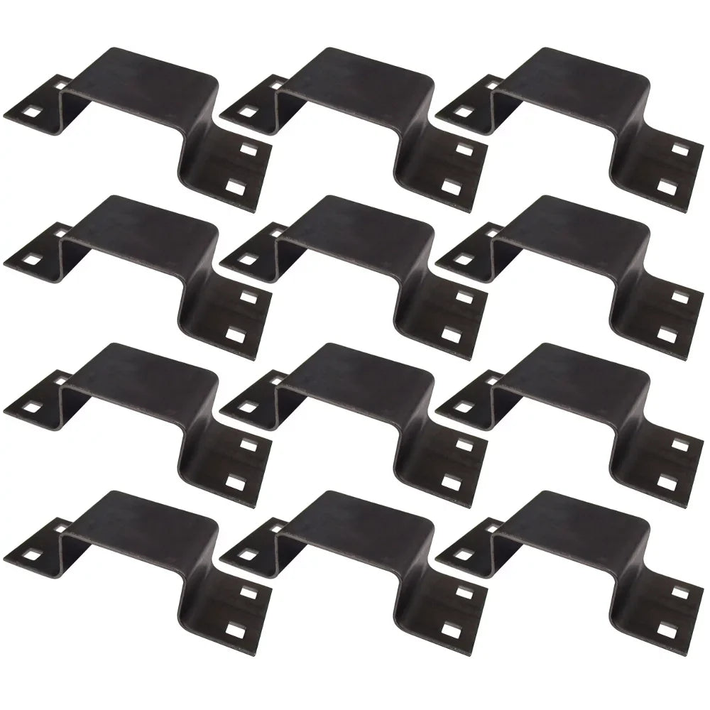 Steel Body Brackets Bolt-On (12) Utility Pocket 12 Trailer for Gauge Stake