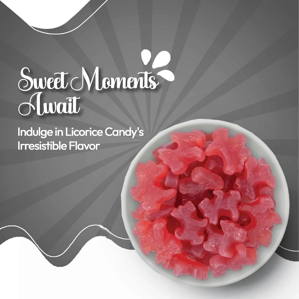 Bulk Candy Licorice - - - Red Red Fashioned 8 Ounce - Lovers Scottie Dogs Licorice - Old Liquorice Candy Sweet For Candy Licorice Australian Candy Licorice Strawberry