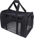 Lineslife Car for Puppy Traveling, for Small Carrier Cats 25 Cat Medium lbs, Cats Bag Bag Collapsible 2 Pet Medium Carrier Dogs Large Black or Dog