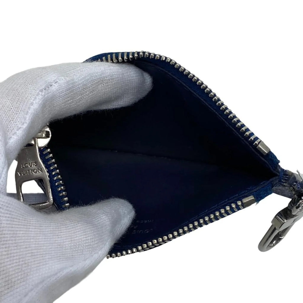 Men's (Fair) Pre-Owned Bandana Shoulder Blue Bag Wallet Wearable Monogram Gaston M81431