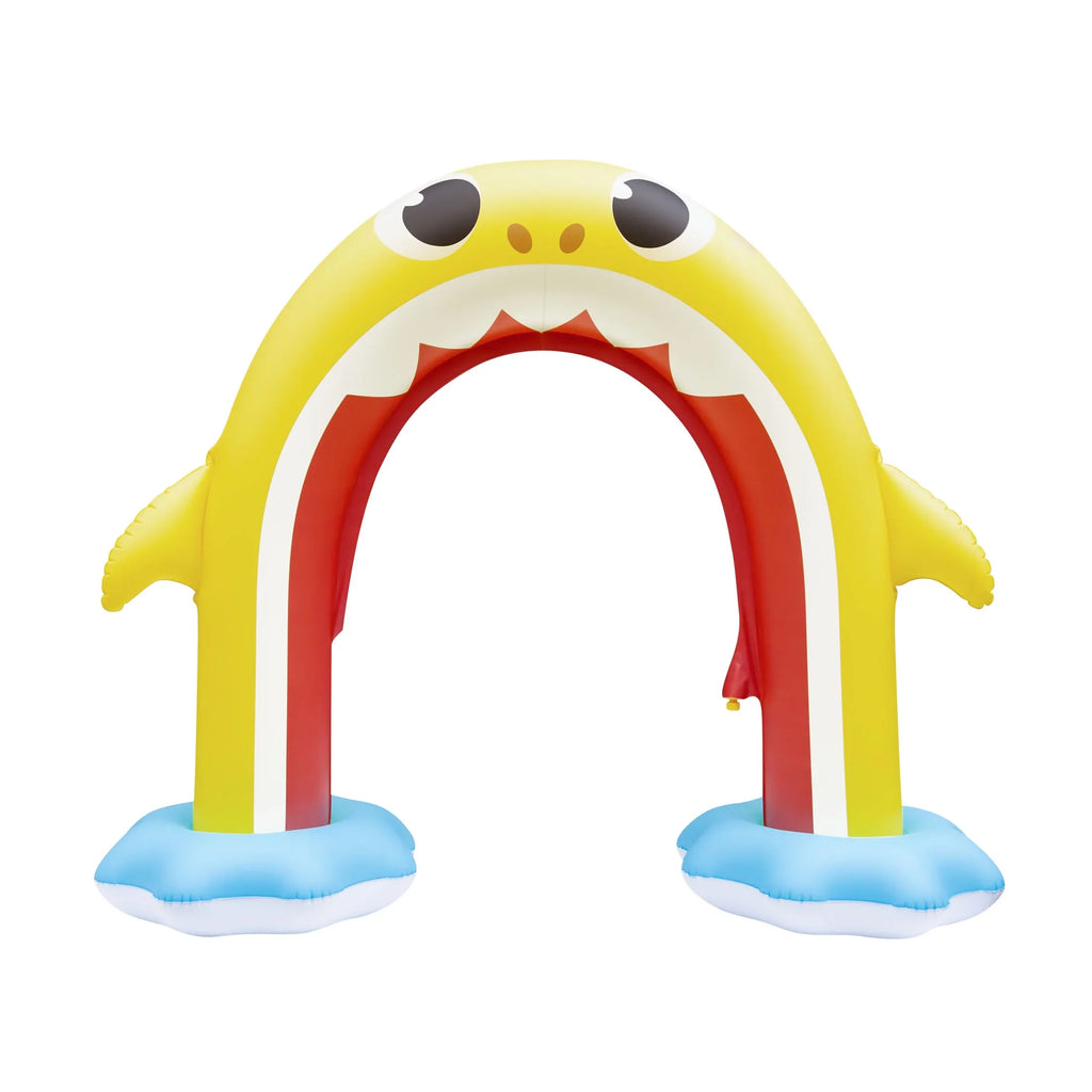 Rainbow Summer 2+) Pinkfong Shark Fun Baby Arch, Sprinkler Water (Ages 5ft Inflatable Backyard