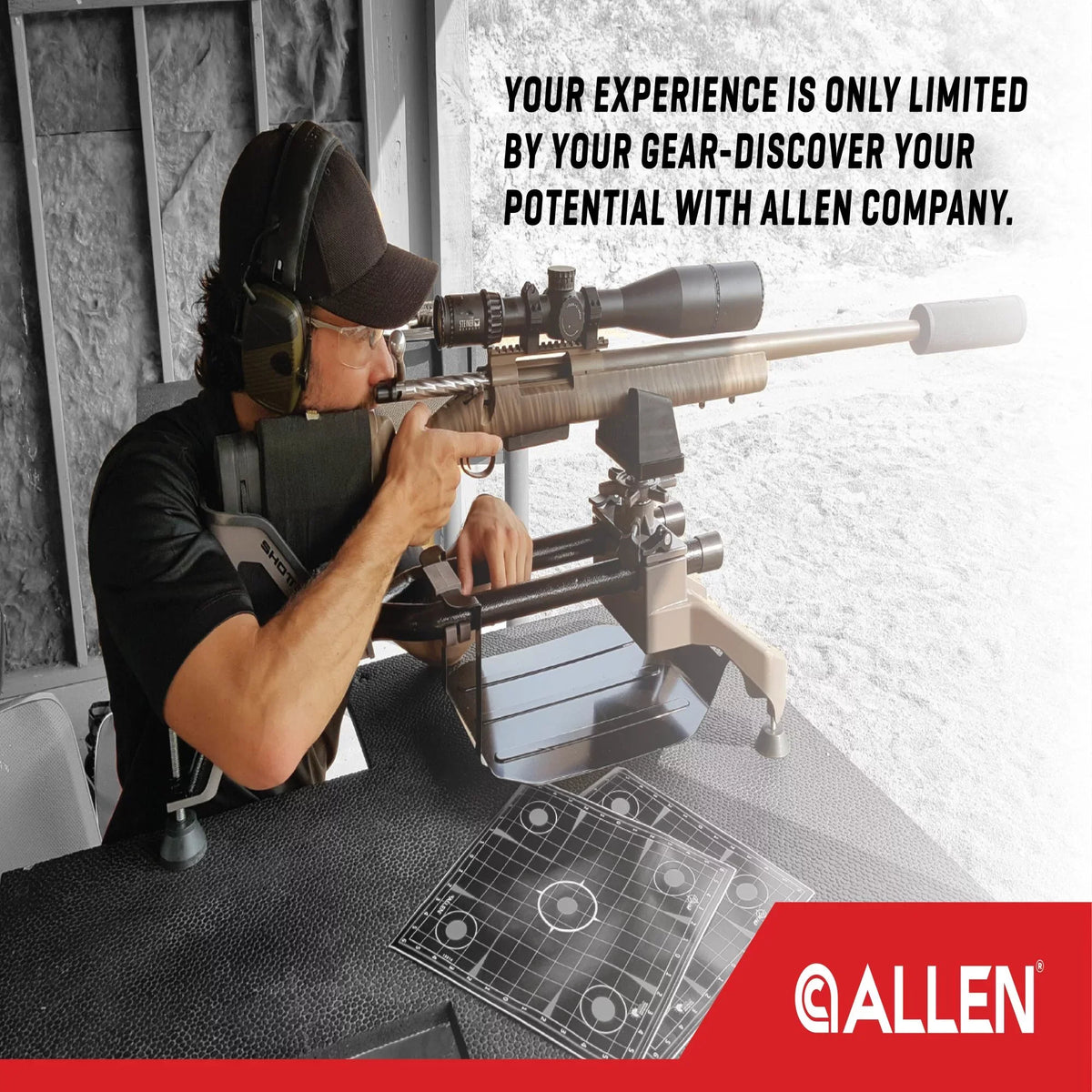 46" Allen Case, Polyester, Rifle Company 602-46 Black, Soft Durango