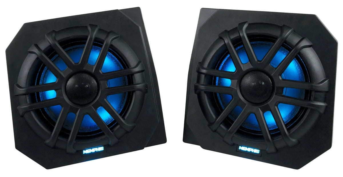 Polaris 2013-17 Tower Pods+LED Ranger For RNGR65FE 2) Memphis Speakers+Amp XP900