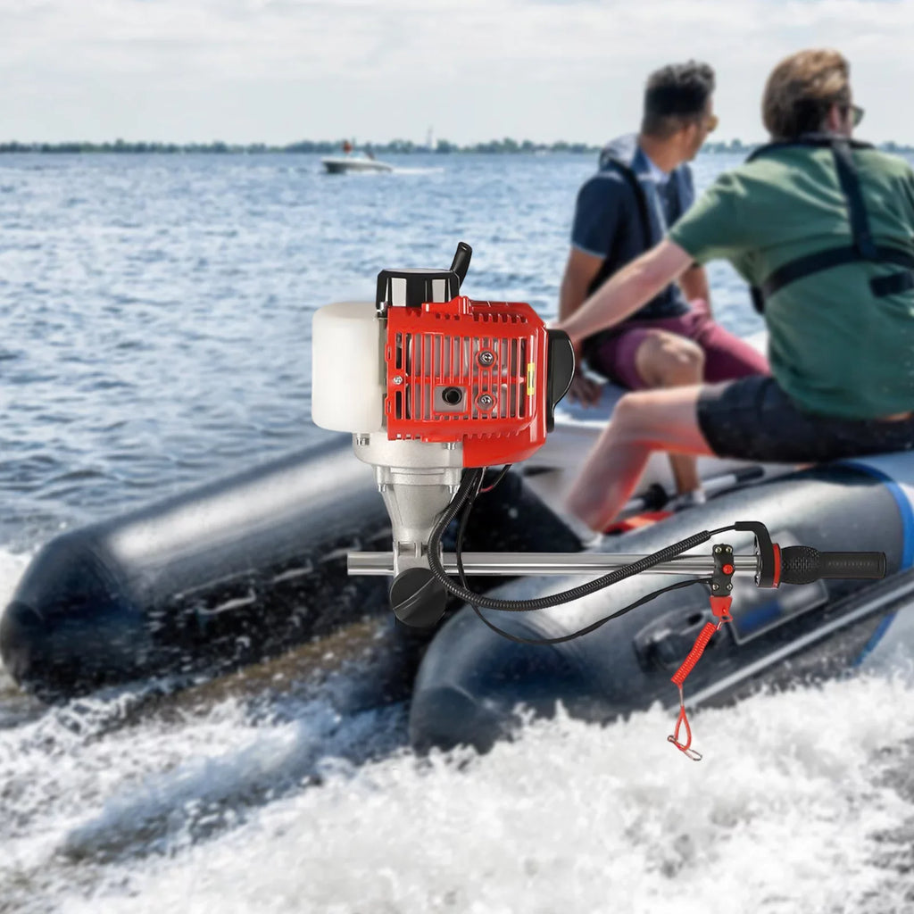 2.3HP Marine Boat Outboard Air Yachts Stroke Inflatable Motor 2 YIYIBYUS Engine Fishing Boats for System with Cooling